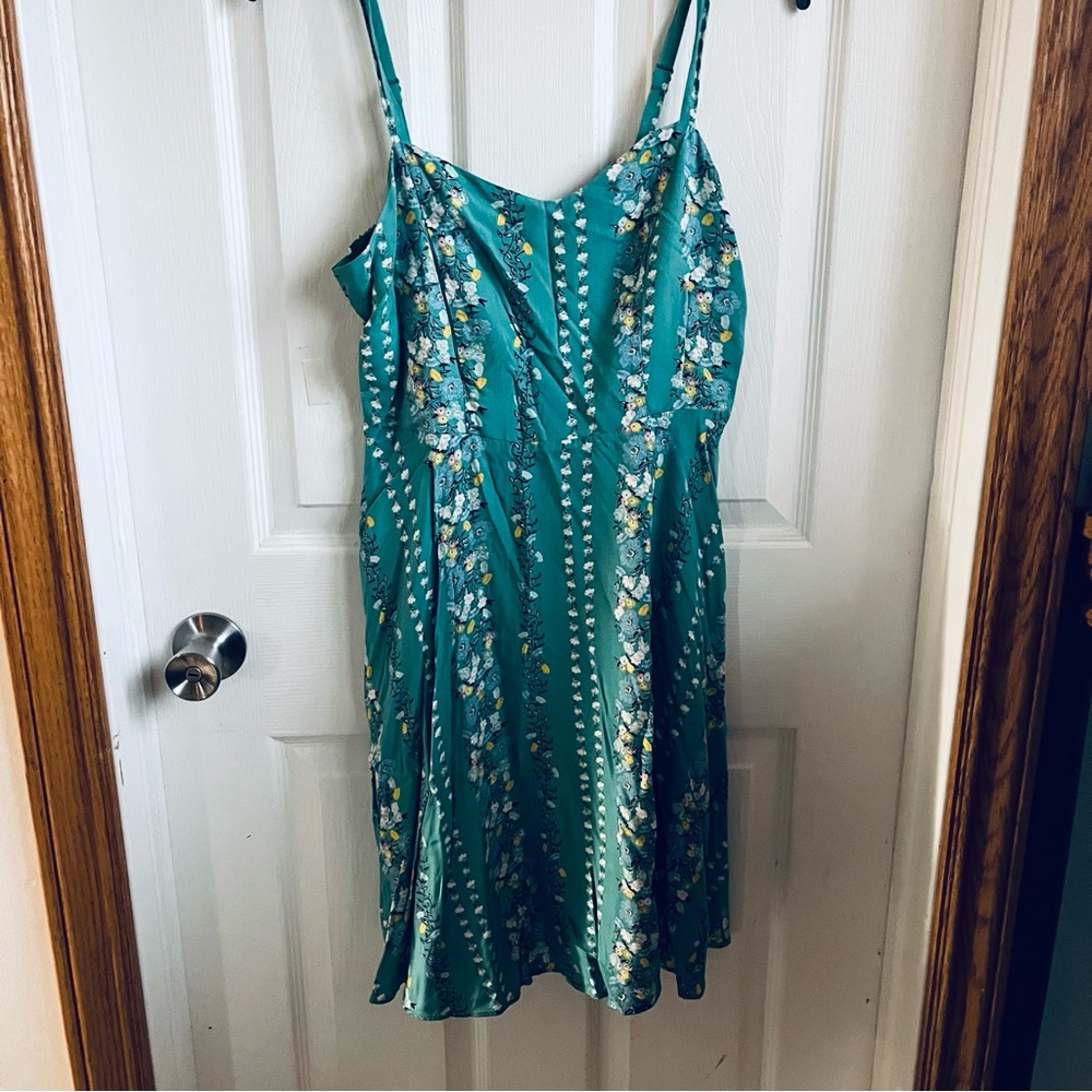 Floral Green Dress